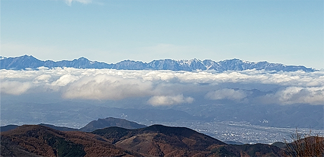 2019年11月10日　北アルプス（白馬連峰から後立山連峰）